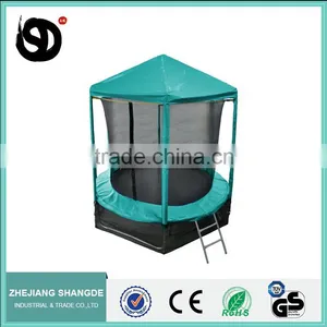 Cheap 6ft Trampolines With Roof for Sale thumbnail-1