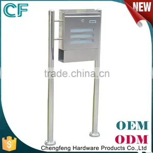 Office Outdoor Modern 304 Stainless Steel Lockable Post Box For Sale thumbnail-1