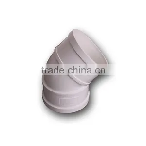 High Quality PVC Plasitic Pipe Fittings 45 Degree Elbow thumbnail-2
