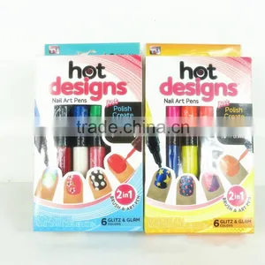 AS SEEN ON TV 2 in 1 Nail Art Pens Magic Nail Polish thumbnail-2