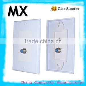 F Connector Electrical Socket Waterproof Socket Wall Plate for Speaker Wire thumbnail-1