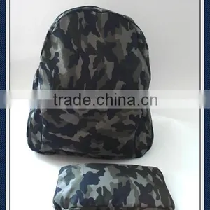 Folding Canvas Backpack Bag, Fabric Material and Eco-Friendly thumbnail-1