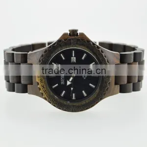 Top Sale Elegance Fashion Charming Competitive Price Men Waterproof Wood Watch thumbnail-2