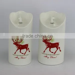 Flameless Christmas LED Lights Candles in Ceramic Wholesale thumbnail-5