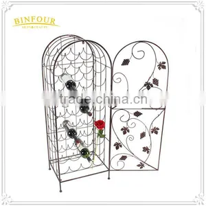 Wholesale Corner Liquor Metal Wine Cabinet Wine Display Racks thumbnail-5
