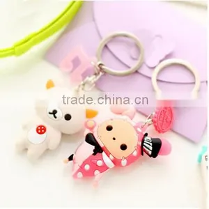 Hot Sale Chinese Factory Custom PVC Key Chain Key Ring thumbnail-2