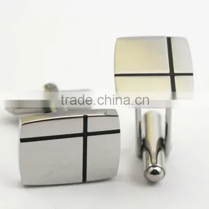 2016 Latest Fashion Design Stainless Steel Men Shirts Cufflink With Logo thumbnail-4