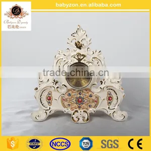 Porcelain Decorative Classic Luxury Desk Clock thumbnail-1