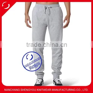 Custom Blank Grey Jogger Pants for Men thumbnail-1