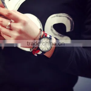 Retro Unisex Watch, Boyfriend Watch, Nylon Watchband, Antique, Brass Watch, Unique Watches, Vintage Style Leather Watch thumbnail-3