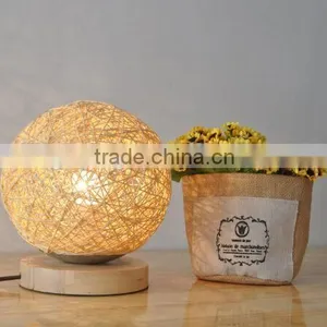 Decorative Table Lamp Nest Ball Lamp Shade Rural Table Lamp Fixture Home Decor Light thumbnail-2