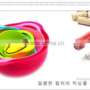FDA Grade Rainbow Kitchen Food Prep Set and Mixing Bowl and Basket thumbnail-2