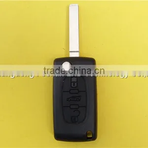 3 Buttons Remote Flip Key Fob Case for Peugeot 307 CE0536 thumbnail-2