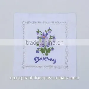 Hand Embroidered Lavender Sachet/bag/pillow-lavender Embroidery (design #20) thumbnail-1