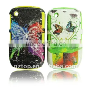 COMBO CELL PHONE ACCESSORIES FOR BLACKBERRY 8520 (TRANSPARENT CASE WITH DESIGN) thumbnail-1