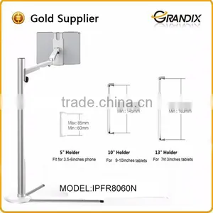 New Arrival Aluminum Movable Floor Standing Tablet Stand thumbnail-3