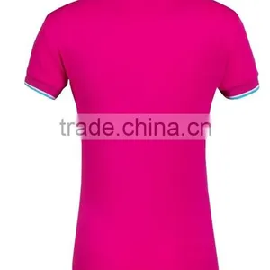 2015 Ladies Pure Cotton Polo Shirts With Quick Dry and Moisture Transfer Function. thumbnail-2