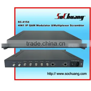 SC-4154 ip Qam Modulator With Scrambler 4in1 / IP to DVB-C thumbnail-1