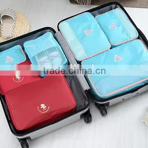 YIWU RODA Fashion Nylon Fabric Water-proof 4 Sets Folding Travel Storage Bag thumbnail-5