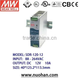Mean Well 120w12v Power Supply With PFC Function/120W Single Output Industrial DIN RAIL With PFC Function thumbnail-1
