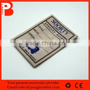 Fashion Garment Print Label With Recycled Polyester Cotton Satin Material thumbnail-1