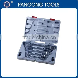 5PC Universal Combination Ratchet Ring Spanner Set thumbnail-1