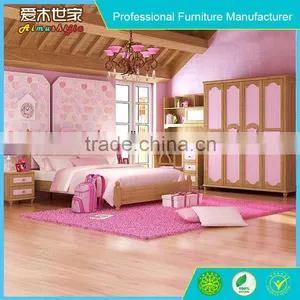 Cute Girls Pink Children Bedroom Furniture Twin Size thumbnail-5