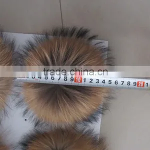 Fluffy Raccoon Fur Pom Poms / Hat Accessories / Fur Pompons thumbnail-2