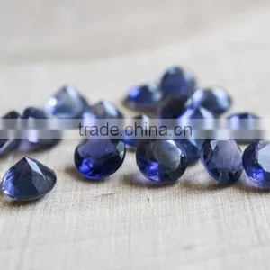 Wholesale Price AAA Quality Loose Gemstones Blue Corundum Loose Round Cut Gemstone thumbnail-2