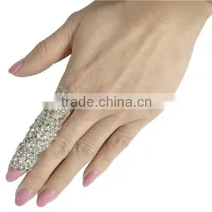 Fashion Jewelry Luxury Punk Women Rings Multiple Finger Knuckle Ring Finger Link Ring thumbnail-5