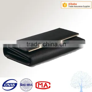 Classical Saffiano Leather Wallet With Metal Frame thumbnail-3