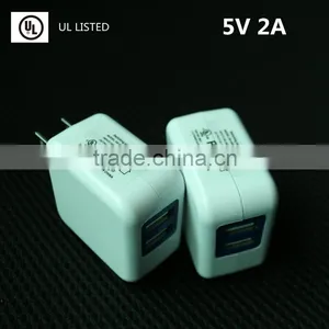 2016 New Design 5V 2A 2 USB Port Travel Adapter USB With Cheap Price thumbnail-5