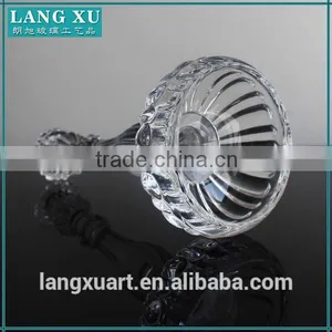 LANGXU Tall Glass Candlesticks Glass Tapper Candle Holder Wholesale thumbnail-3