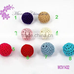 WOV1433 Handmade 14mm IN Stock DIY Ball Woven Beads Crochet Knitting For Sales thumbnail-5