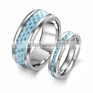 Fashion Carbon Fiber Design Fasion Jewelry Stainless Steel Rings Mix Order (LR6004) thumbnail-4
