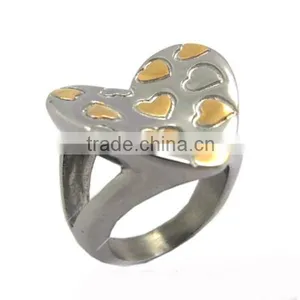 Big Casting Heart Shaped 316L Stainless Steel New Design Ladies Finger Ring Designs Women Latest Design Ladies Rings (LR9220-3) thumbnail-1
