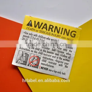 Non-woven Printed Warning Labels thumbnail-1