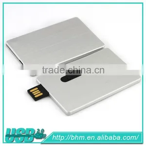 Hot Selling Customized LOGO Metal Credit Card Usb Flash Drive thumbnail-5