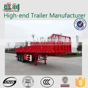 Light-duty Light-duty Tri-axle 60T Side Wall Semi Trailer for Sale thumbnail-1