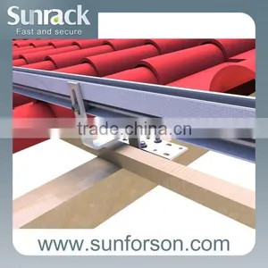 Solar Railing System Stainless Steel Hook pv Mounting Rails thumbnail-3