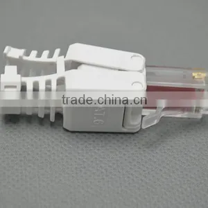 LY-KJ5-45-C6 Cat6 RJ45 Plug Toolless RJ45 Male Cable Connector Flush Mount RJ45 UTP thumbnail-5