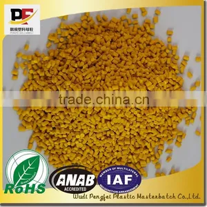 Color Masterbatch Manufacturer Sales, Yellow Masterbatch, High Quality Used for Bottles, Bags, Toys, Househould thumbnail-1