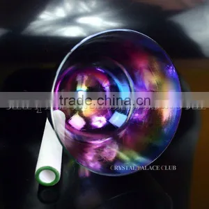 Plated Titanium Quartz Crystal Singing Bowl With Handle and Seven Color thumbnail-6