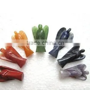 Best Quality All Colours Small Crystal Angel Carvings thumbnail-6