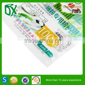New China Products for Sale Transparent Front Plastic Stand-up Doypack Pouch With Zipper for Powder Packing thumbnail-2