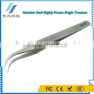 BEST BST-15L Stainless Steel Highly Precise Bright Repair Tool Tweezers thumbnail-3
