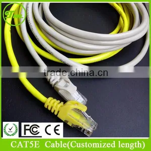 White 100 ft Feet Ethernet Network Cable Gold Plated Cat5e Cat5 RJ45 Jack Copper Wire thumbnail-1