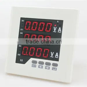3UI23 Frame Size 120*120 Low Price Three Phase AC LED Digital Combination Meter, for Distribution Box thumbnail-1
