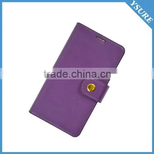 4 Colours Genuine Leather Wallet Phone Case For Lenovo K910 thumbnail-1