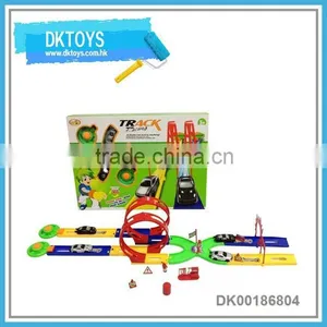 Premium Gift Racing Toy With Track Pop Up Car Launch Car Toy thumbnail-1